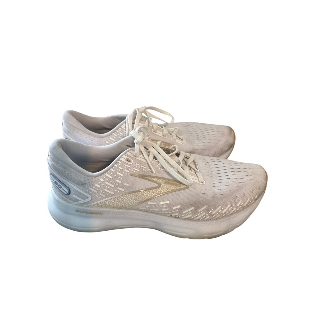 Brooks Glycerin 20 running shoe in white 12 M F - Picture 3 of 6